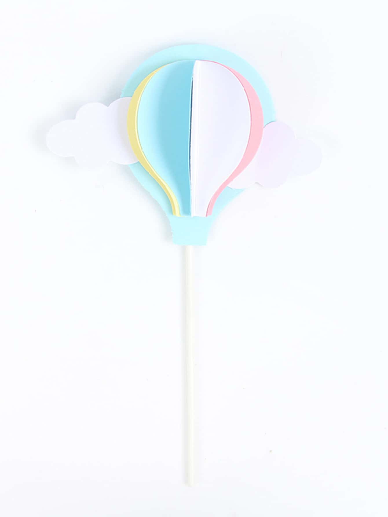 1pc Hot Air Balloon Design Cake Topper