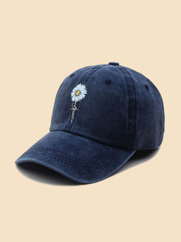 Flower Print Baseball Cap Casual