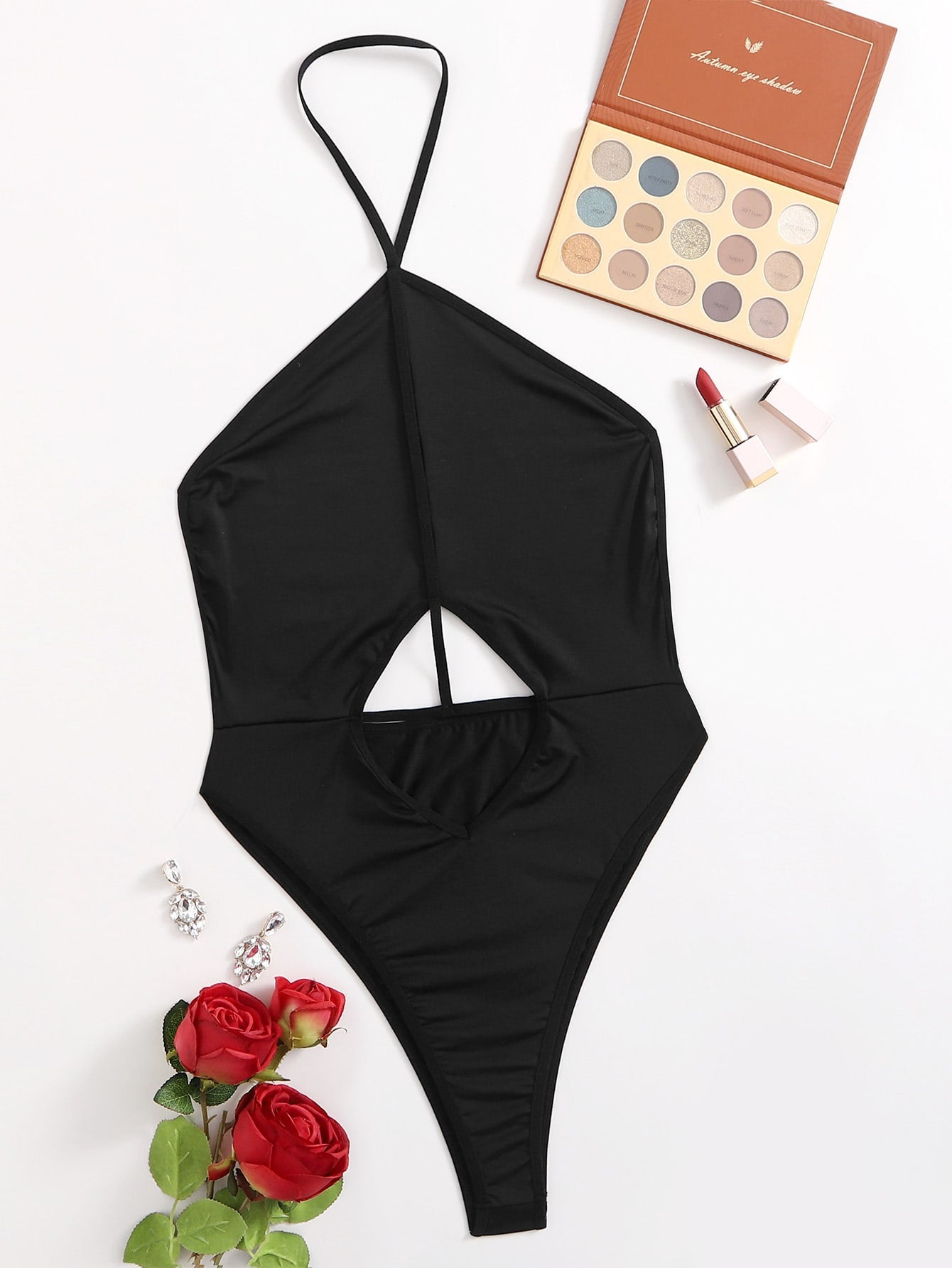 Plus Cut-out Front Teddy Bodysuit