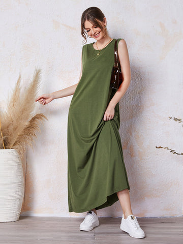 Round Neck Tank Dress