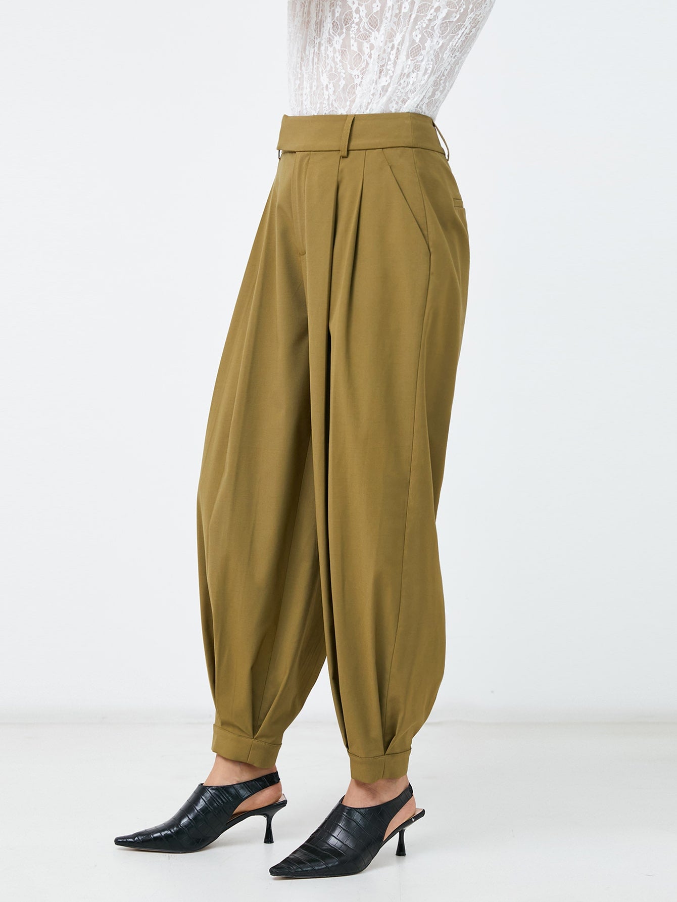 VISCOSE BALLOON PANTS