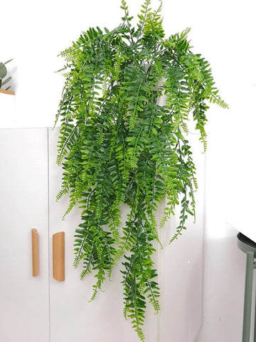 1pc Artificial Fern Vine For Room, Wall, Home, Outdoor, Garden, Wedding, Halloween, Christmas, New Year, Birthday Party Decoration