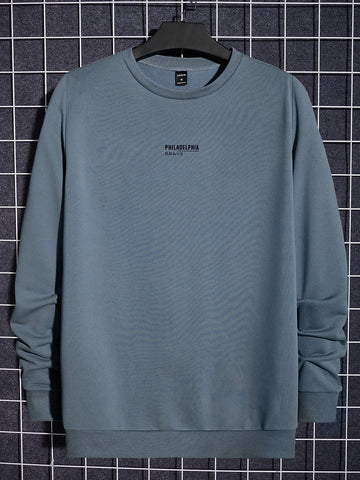 Men Letter Graphic Pullover