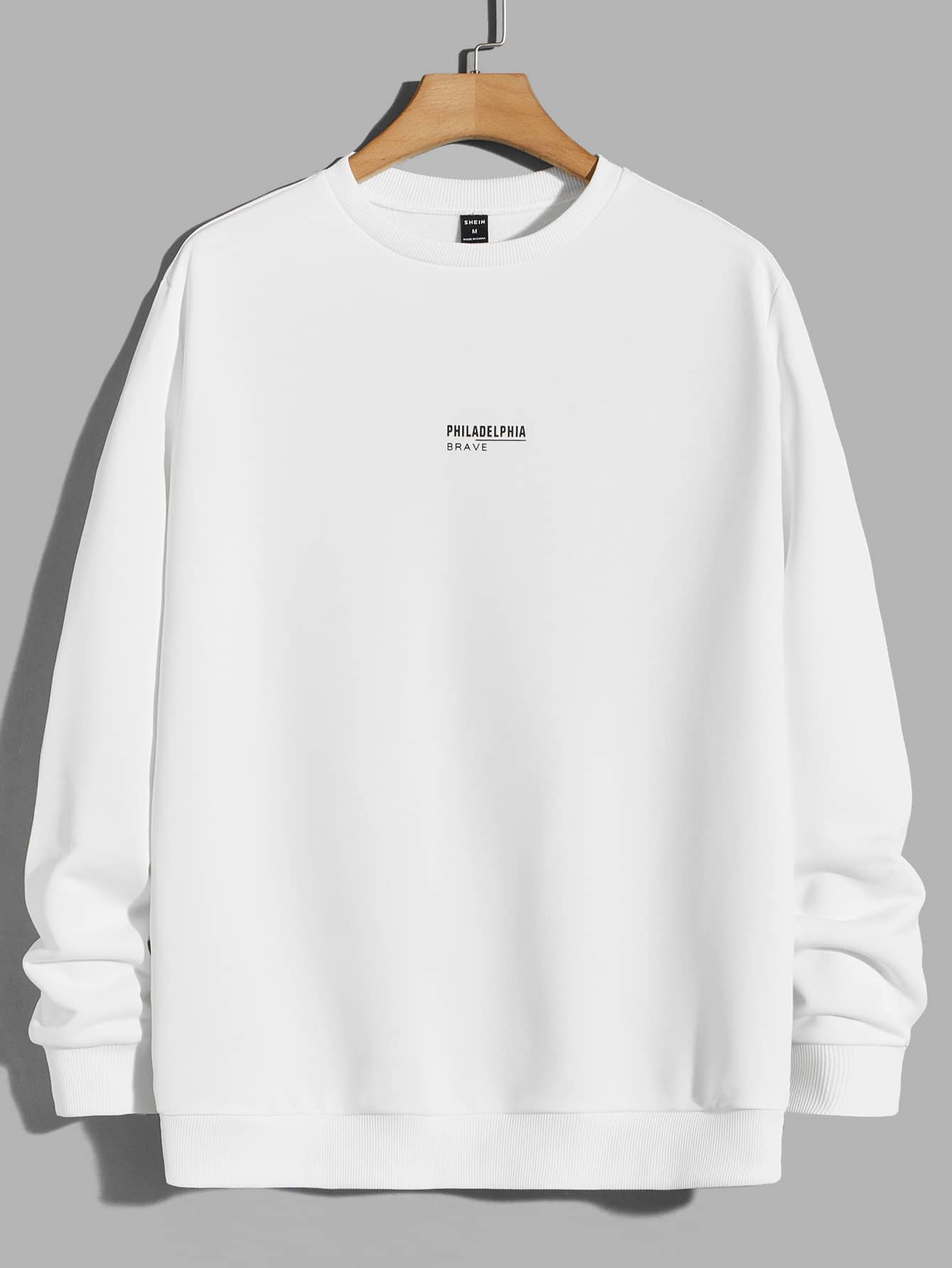 Men Letter Graphic Pullover