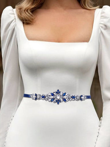 1pc Women Rhinestone Decor Luxury Bridal Belt For Wedding Party