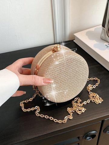 Mini Circle Bag Chain Glamorous For Party