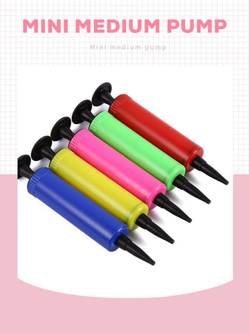 1pc Plastic Balloon Inflator, Modern Two Tone Manual Balloon Pump For Party