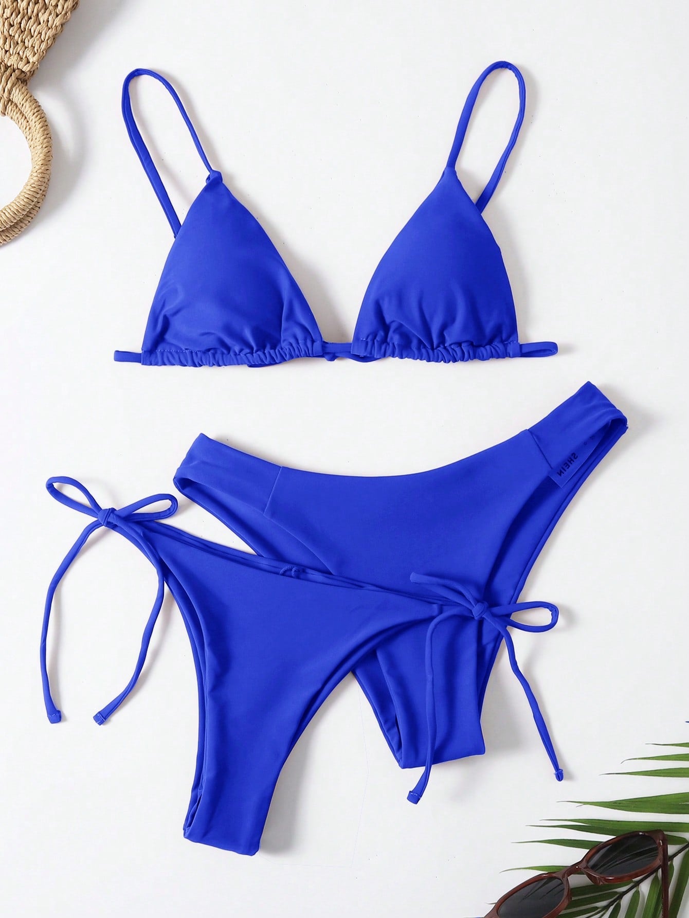 Summer Beach Triangle Tie Side Bikini Set