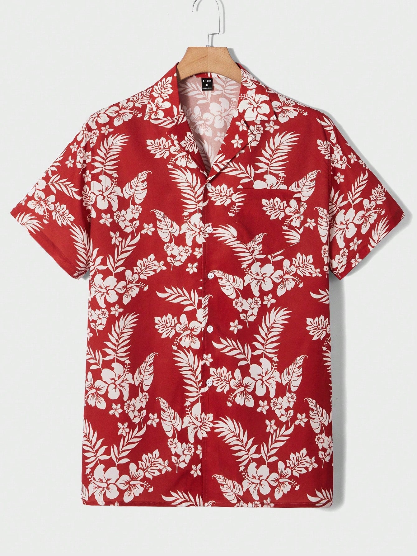 Men Tropical Print Shirt