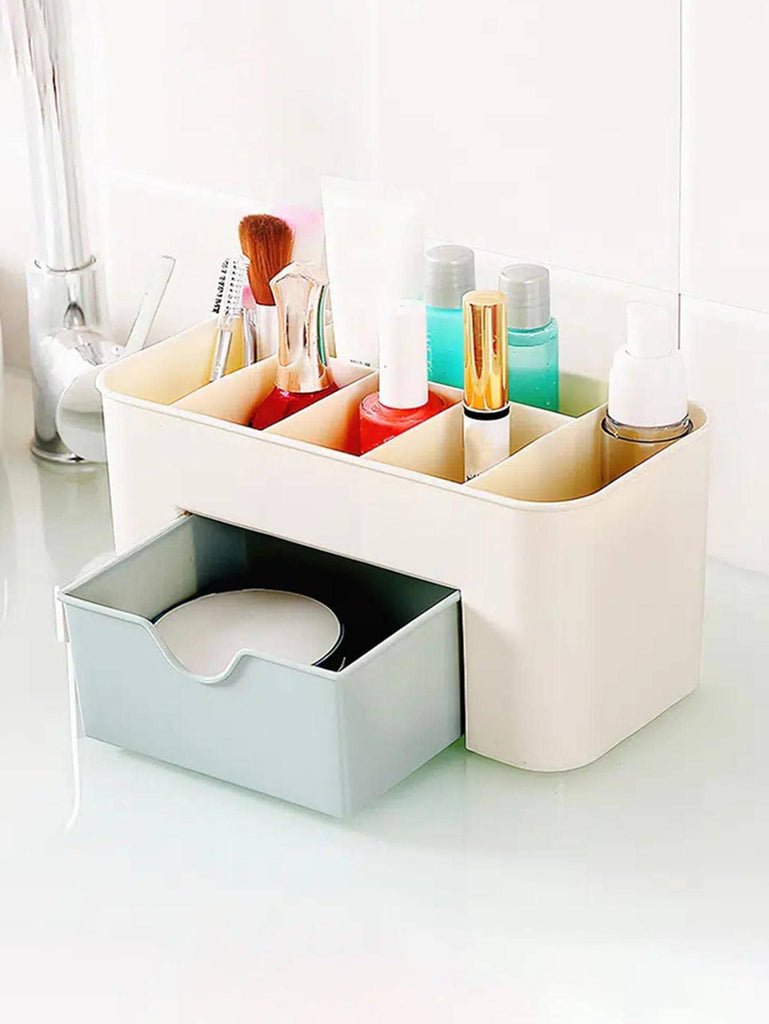 1pc Makeup Organizer With Drawers, Tabletop Cosmetic Storage Box, Cute –  EMMACLOTH