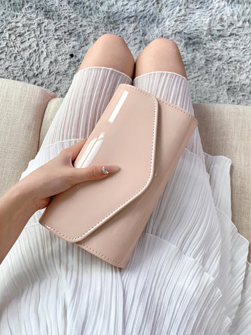 Simple Pu Leather Mini Square Bag, Sophisticated And Elegant Crossbody Bag, Graceful And Fashionable Party Clutch, Shoulder Bag Suitable For Women'S Birthday Parties And Formal Occasions