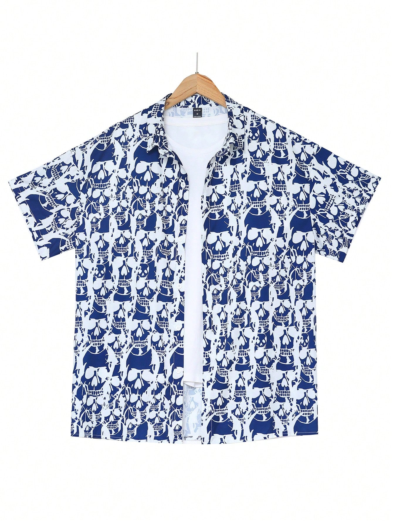 Men's Ultra-Loose Allover Printed Shirt (Without T-Shirt)