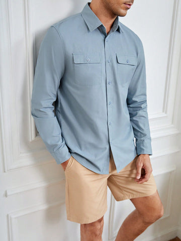 Men Flap Pocket Shirt & Shorts