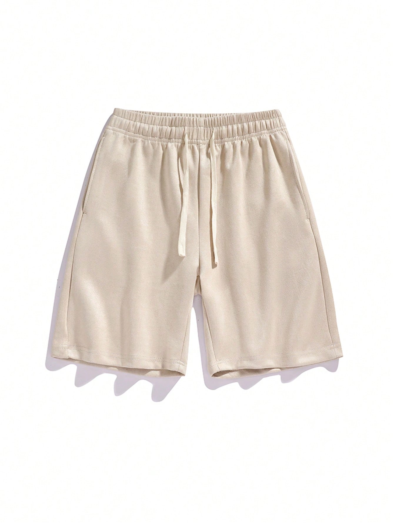 Men Drawstring Waist Shorts