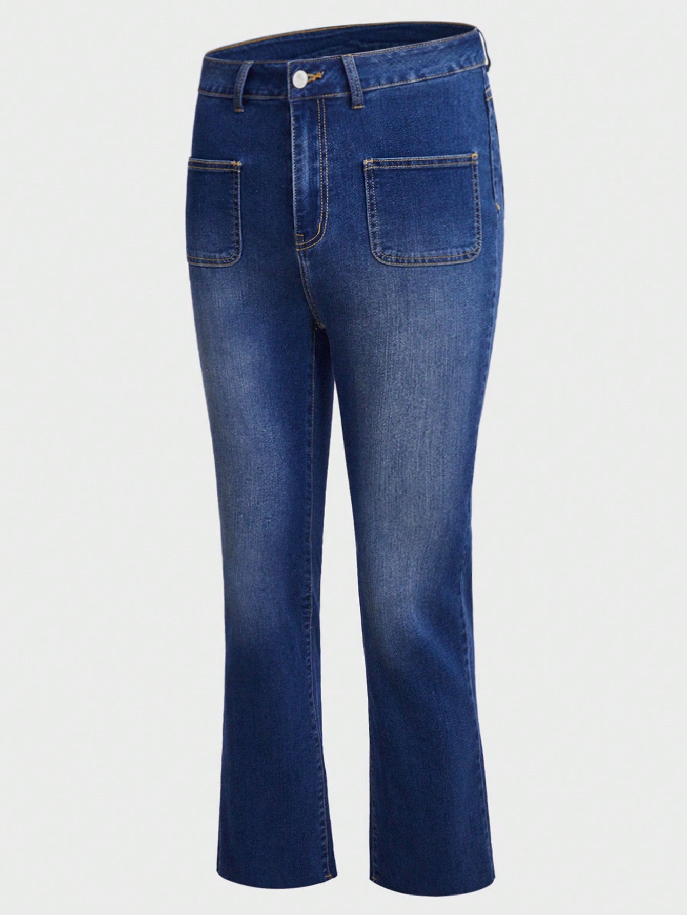 Men Dual Pocket Flare Leg Jeans