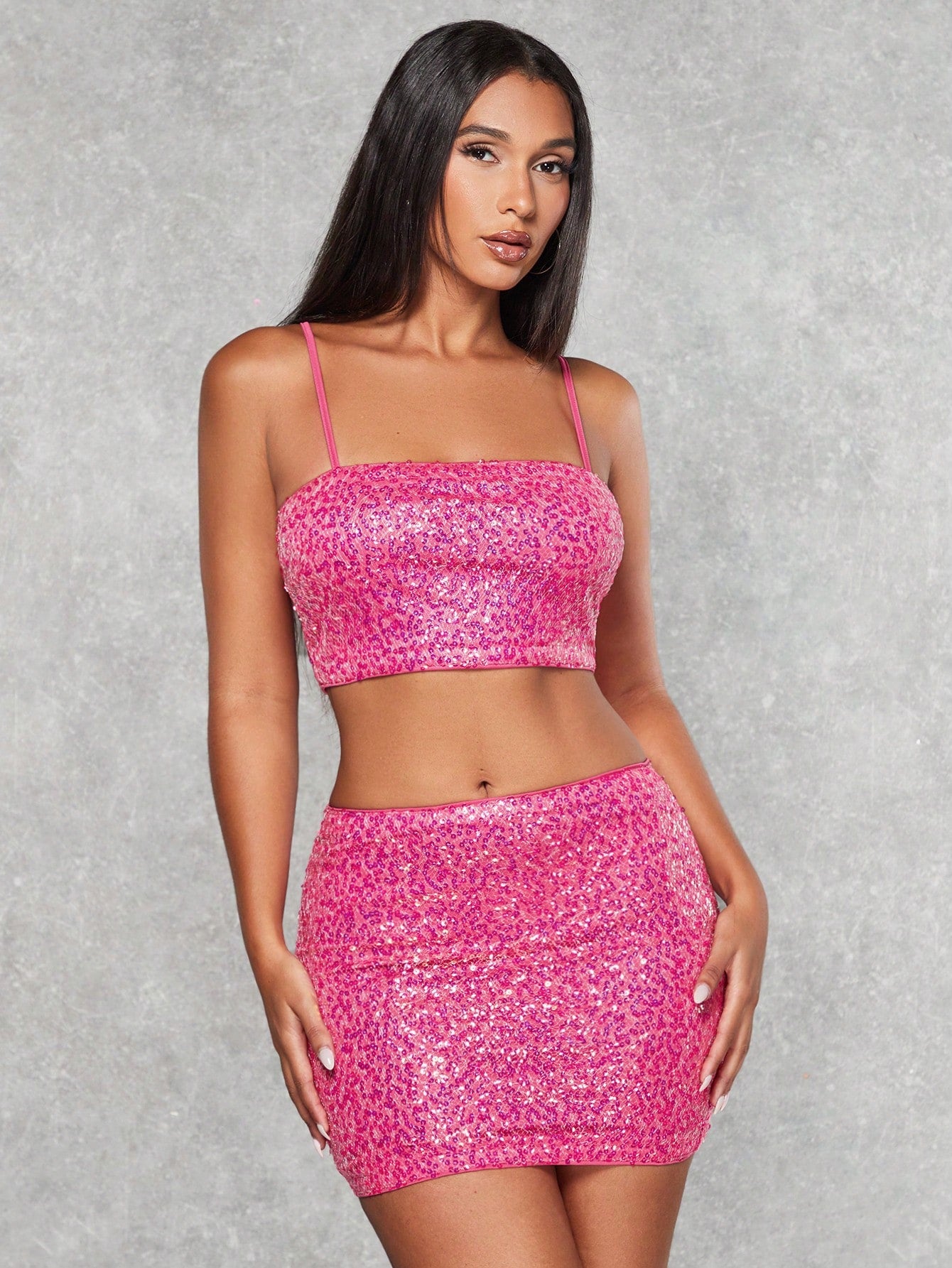 Sequin Cami Top & Bodycon Skirt