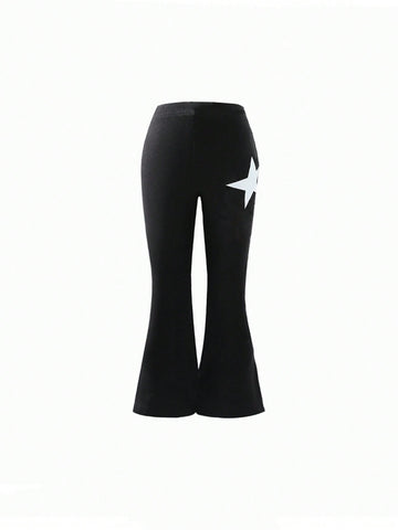 Baby Girl Star Print Flare Leg Pants