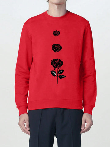 Men Floral Print Sweatshirt