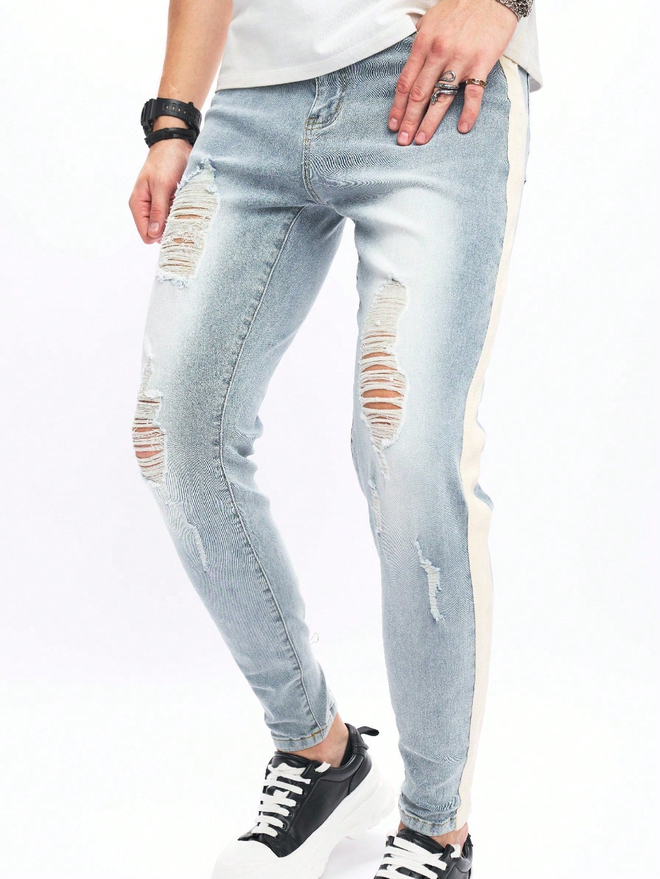 Men's Distressed Jeans