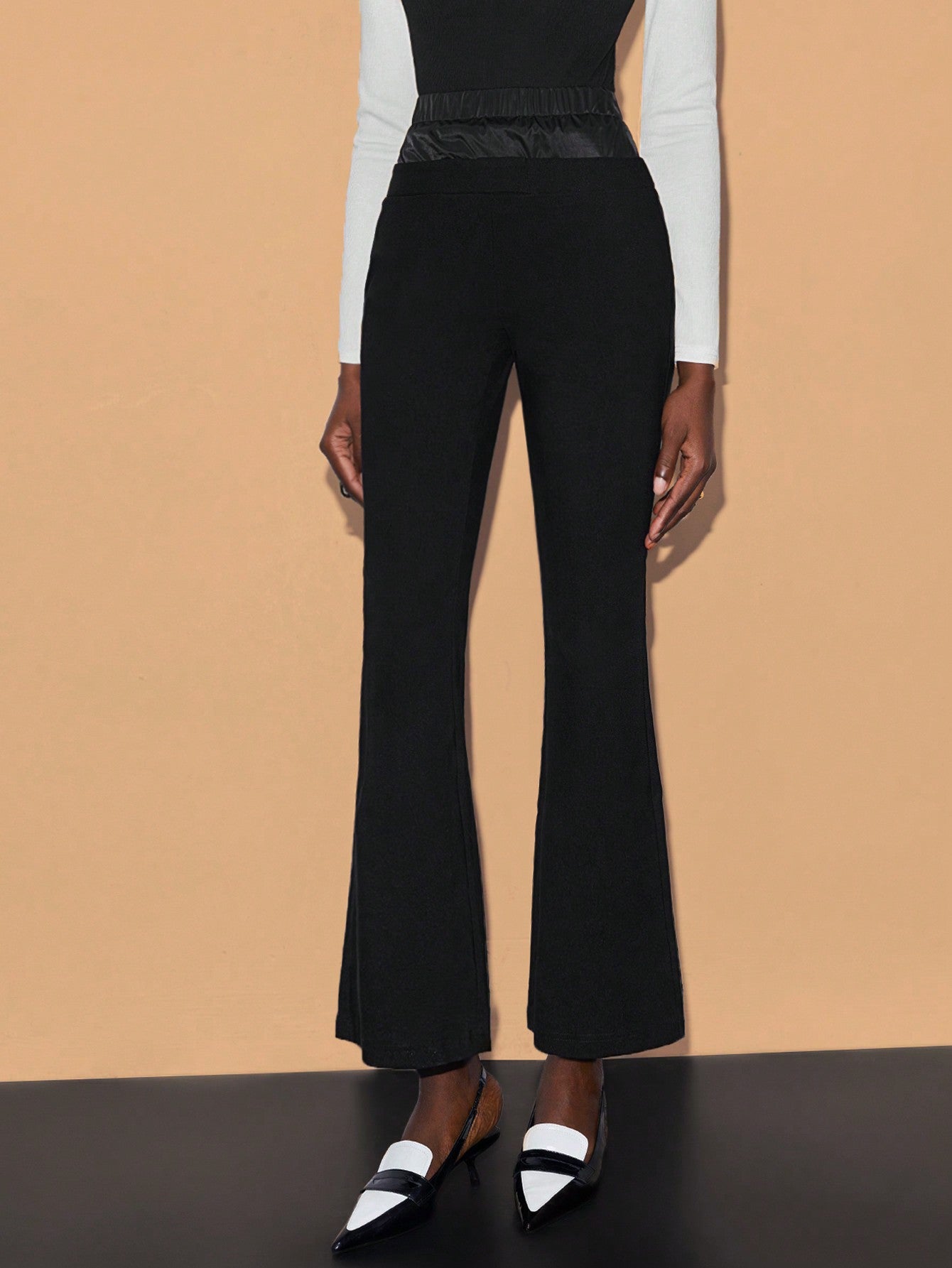 High Waist Flare Leg Pants