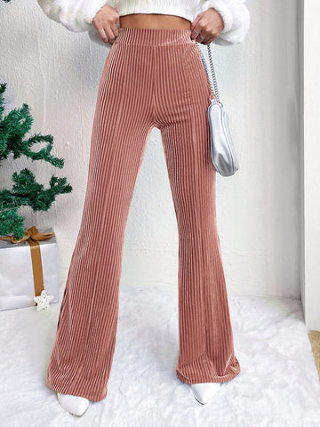 High Waist Flare Leg Pants