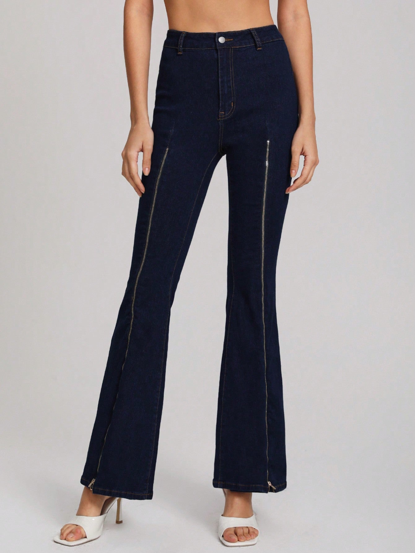 High Waist Flare Leg Jeans