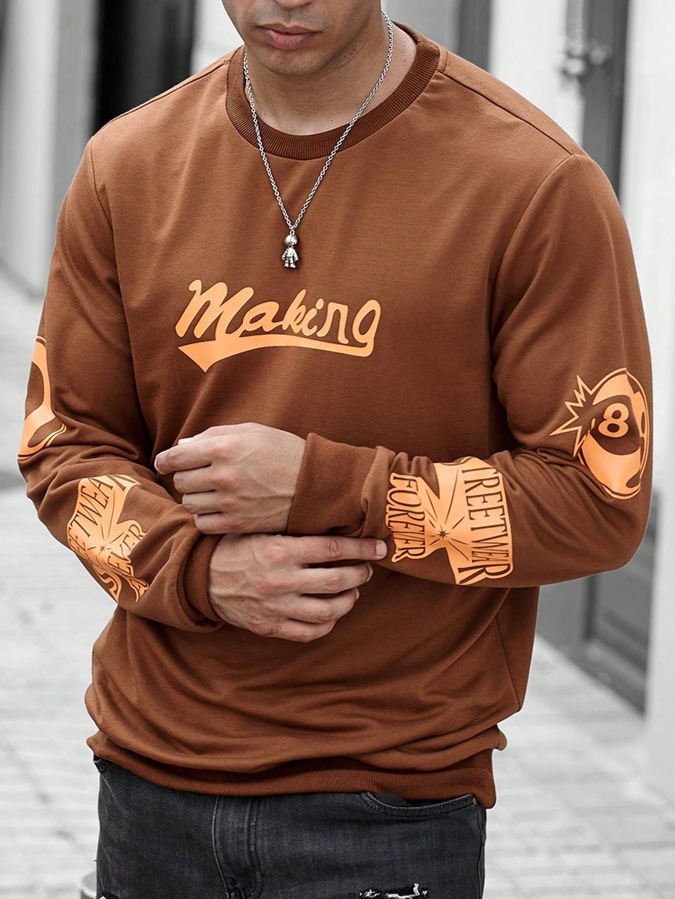 Men Letter Graphic Sweatshirt