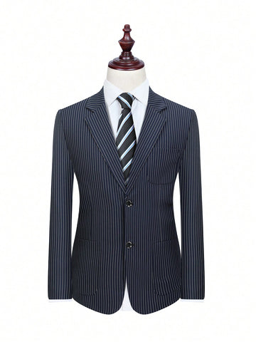 Men's Striped Blazer Jacket