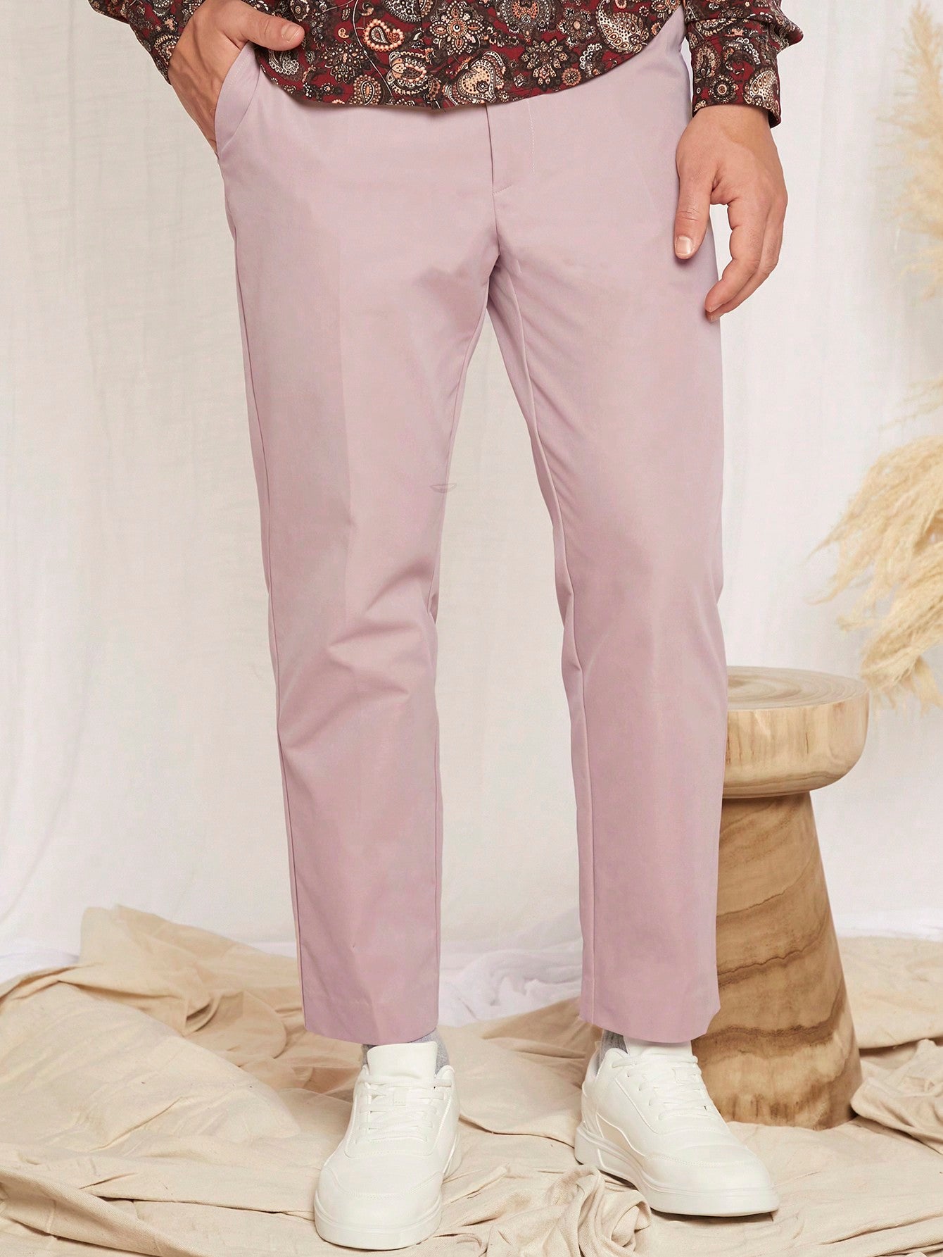 Men's Woven Casual Suit Pants