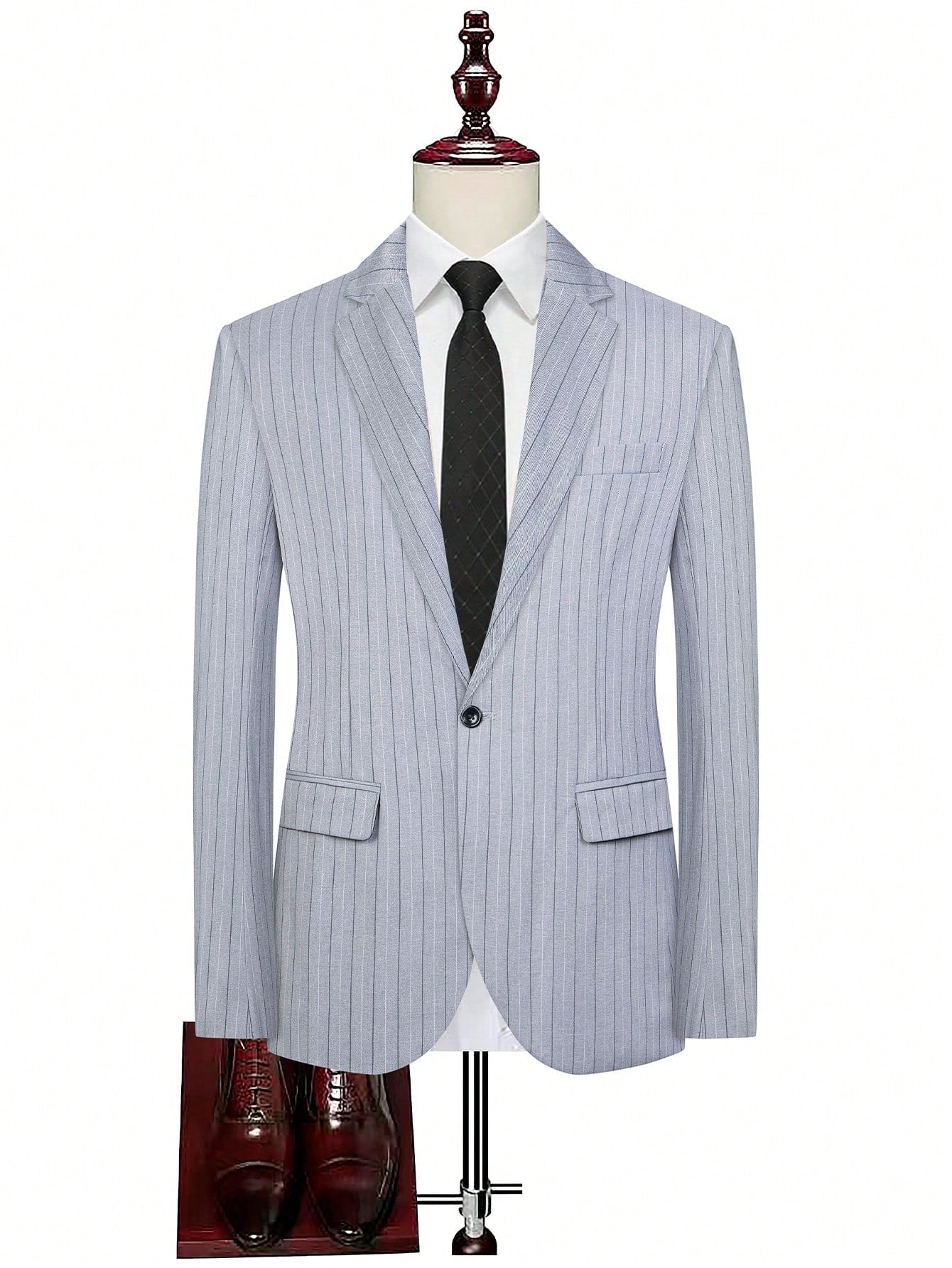 Men's Striped Suit Jacket