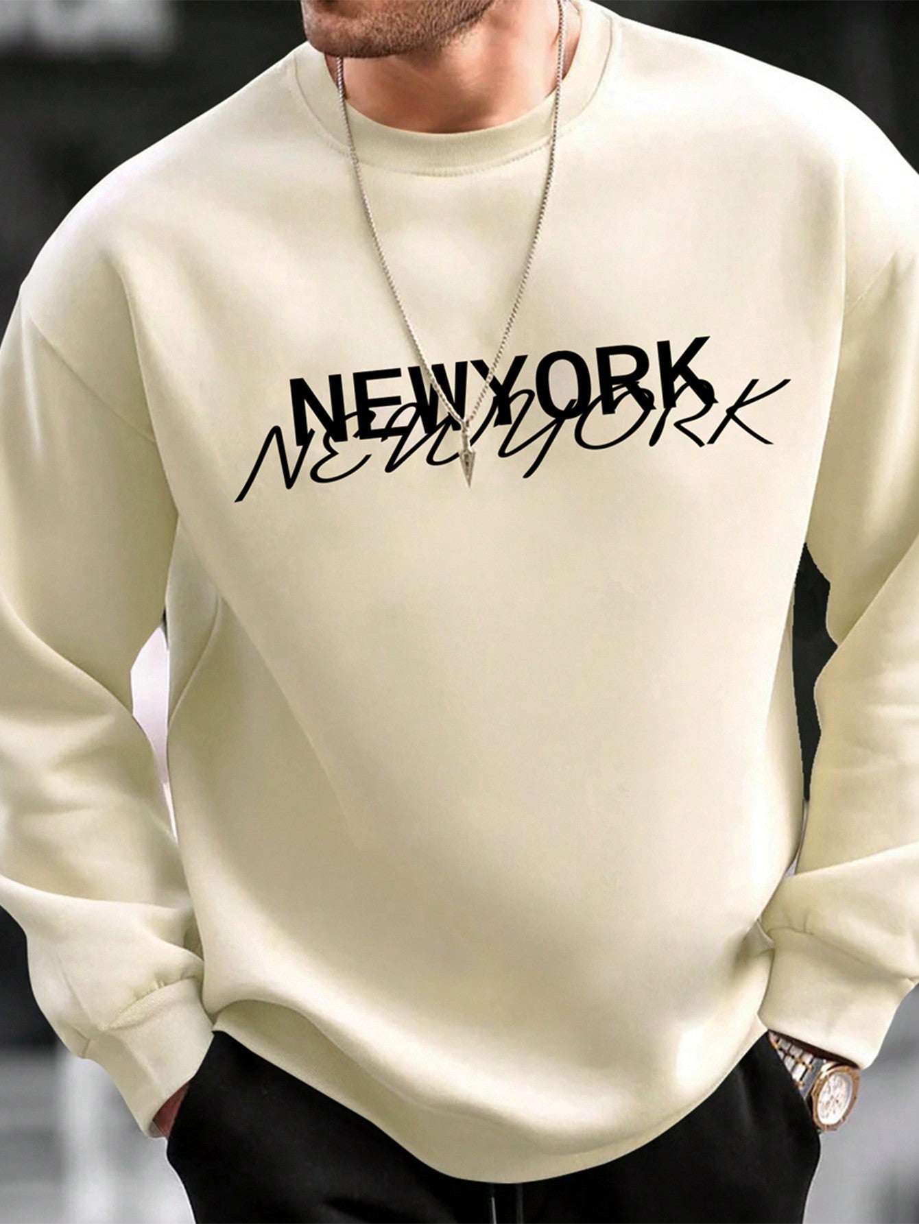 Men Letter Graphic Sweatshirt