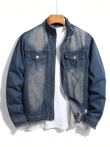 Men's Flap Pocket Denim Jacket