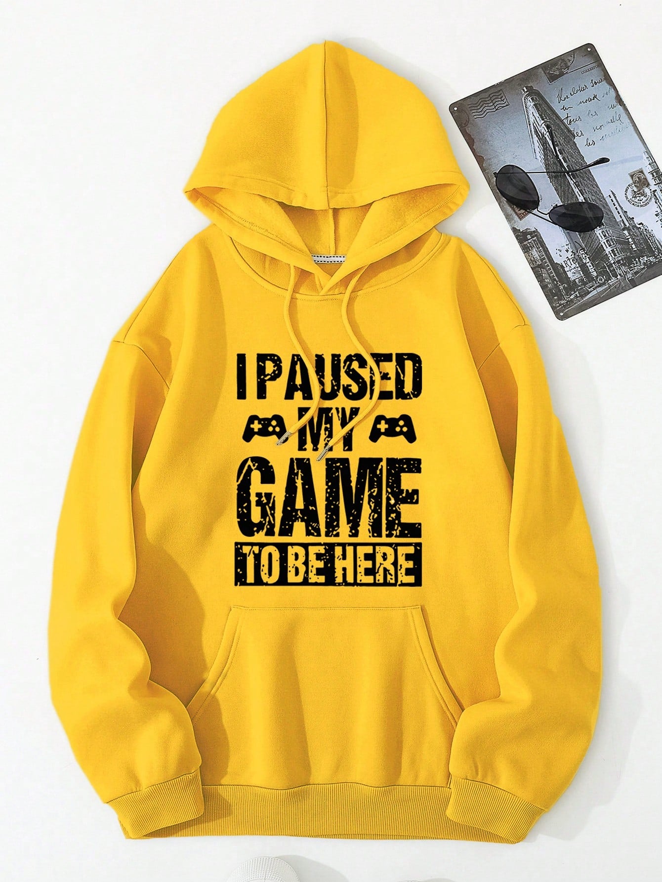 Men's Printed Slogan Hoodie