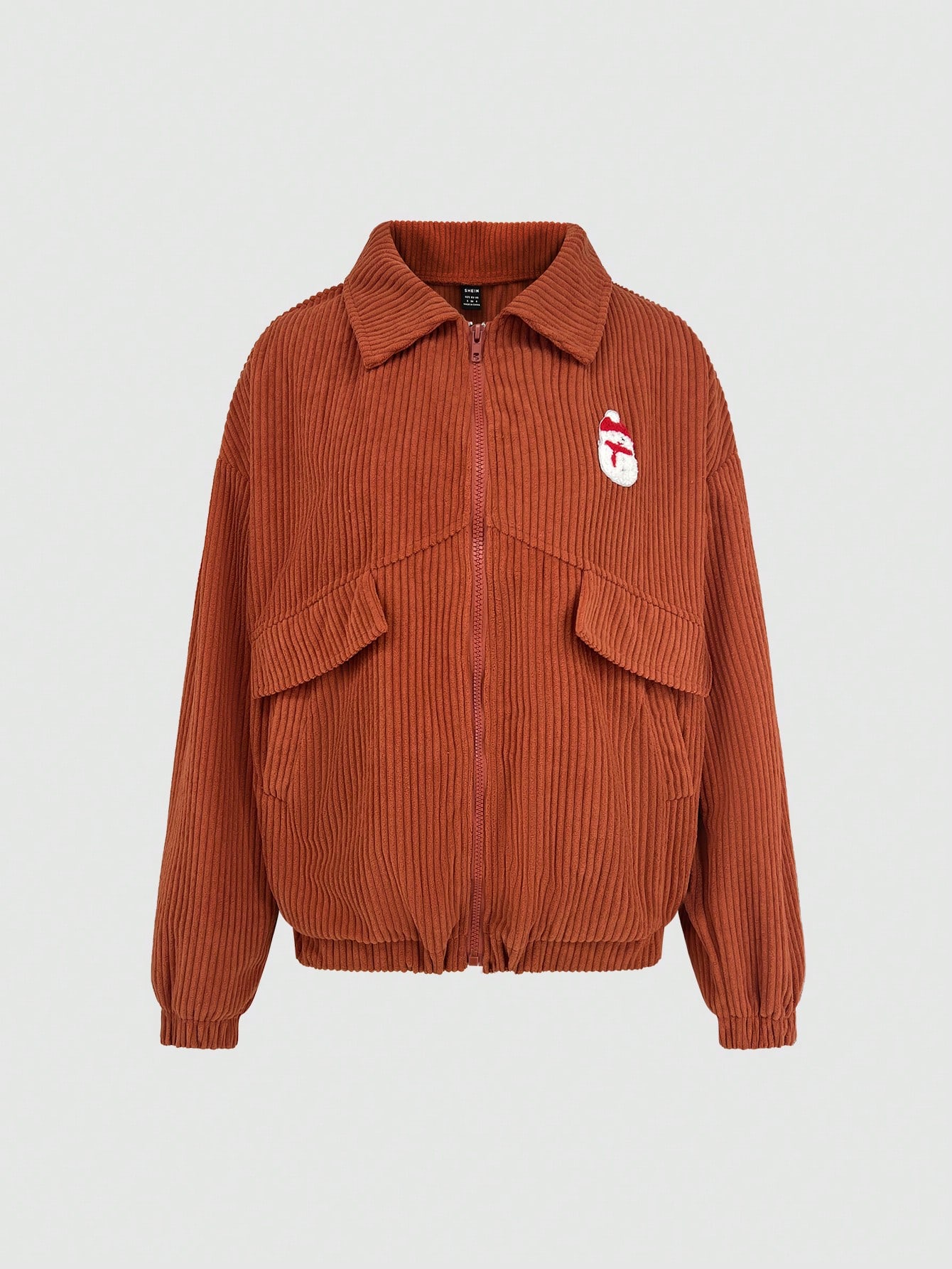 Snowman Patch Corduroy Jacket