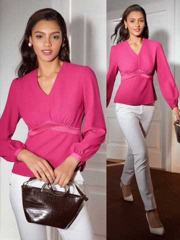 V-NECK BLOUSE