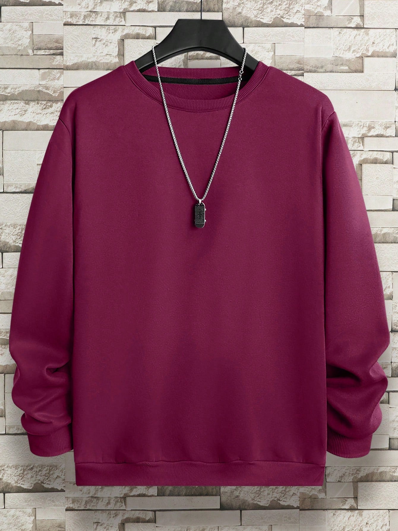 Men's Round Neck Long Sleeve Casual Sweatshirt