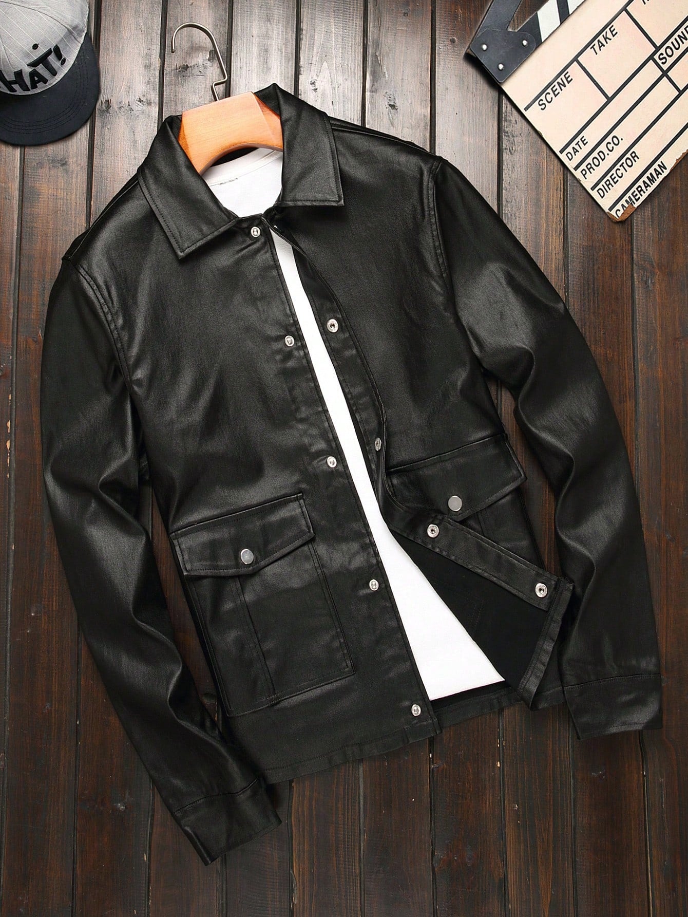 Men'S Flap Pocket Denim Jacket