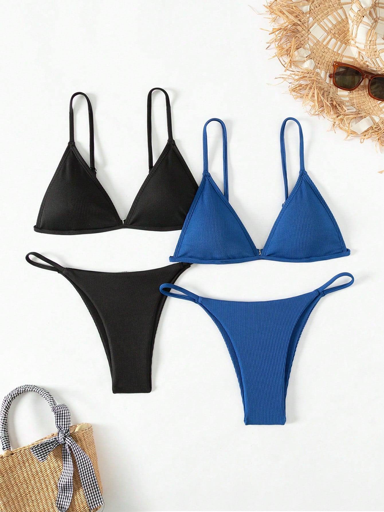 Women's Solid Color Bikini Set