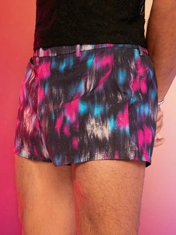 Men'S All-Over Printed Woven Casual Shorts