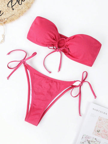 Women's Strapless Bikini Set Valentine