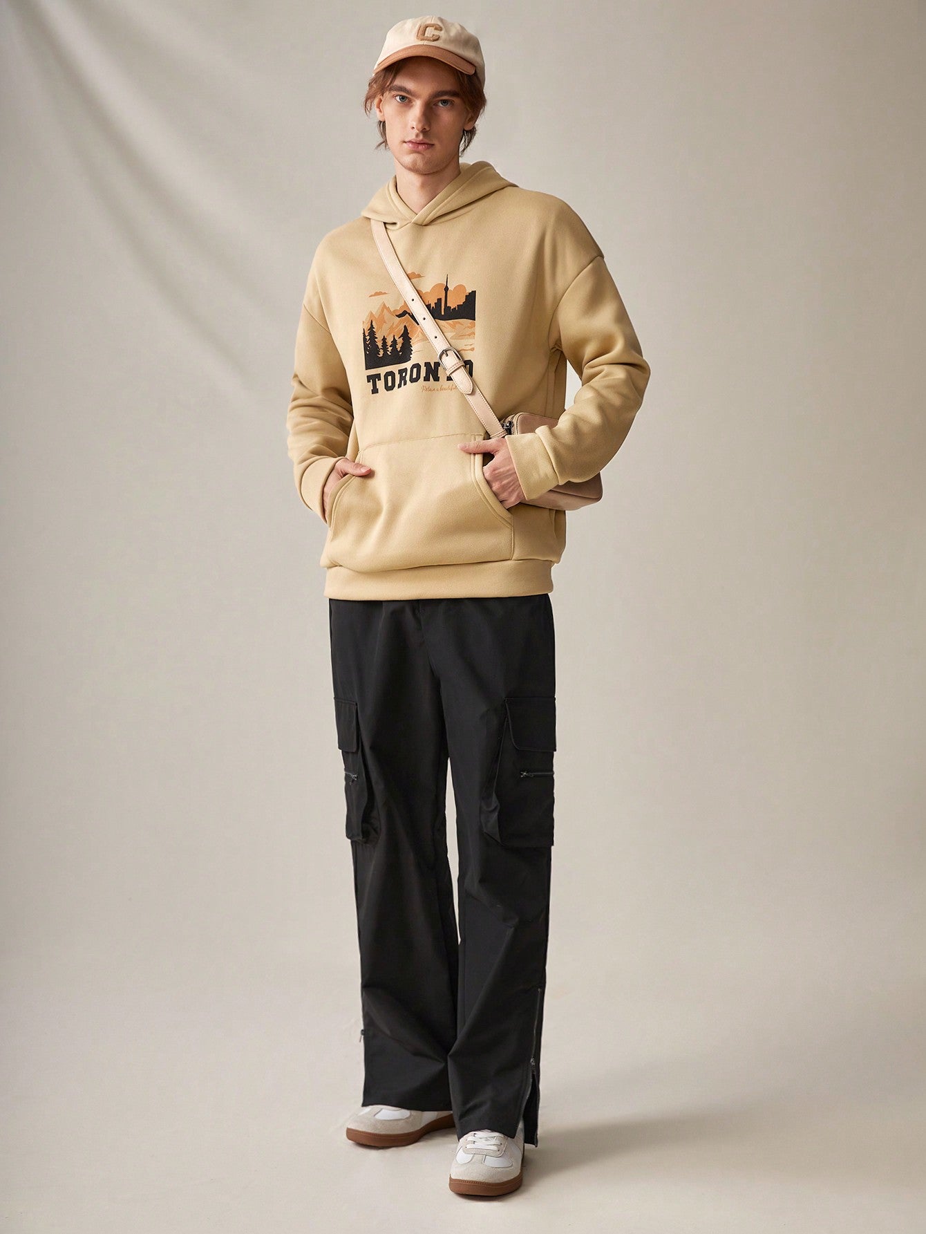 Men's Woven Leisure Straight-leg Pants