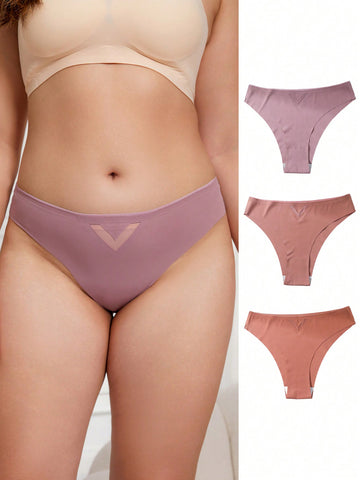 Women'S Plus Size Seamless Triangle Panties