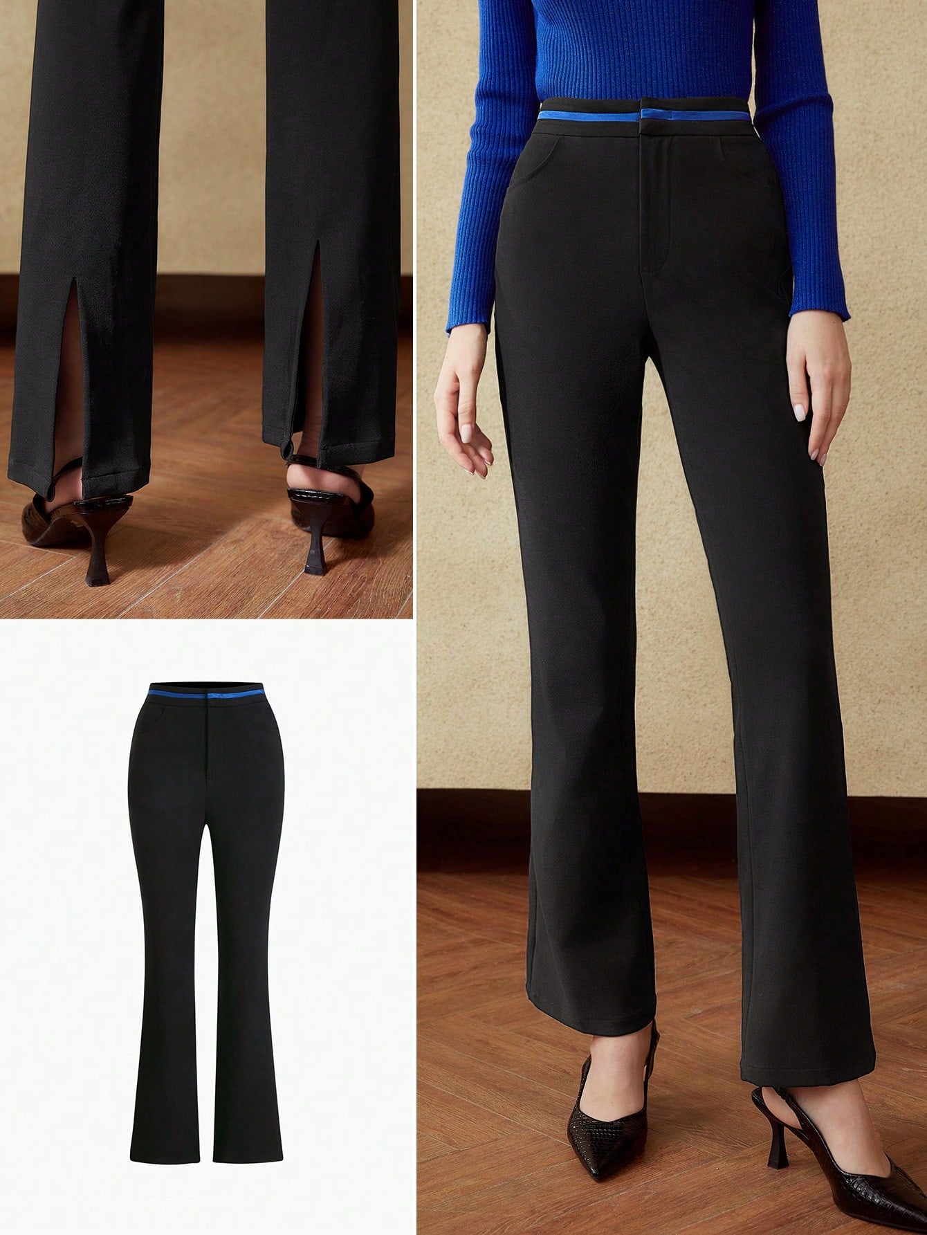 FLARE LEG SUIT PANTS