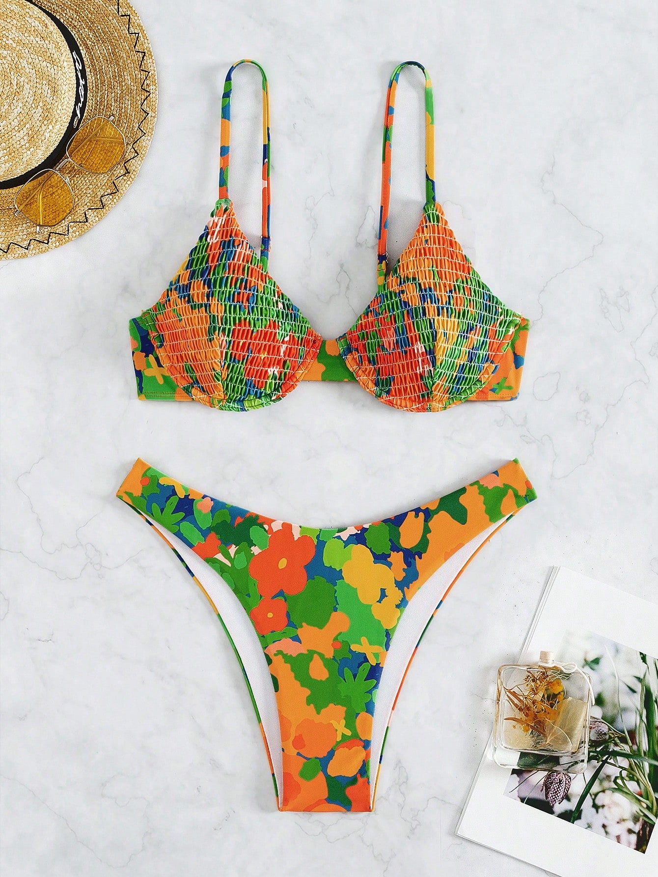 Floral Print Bikini Set