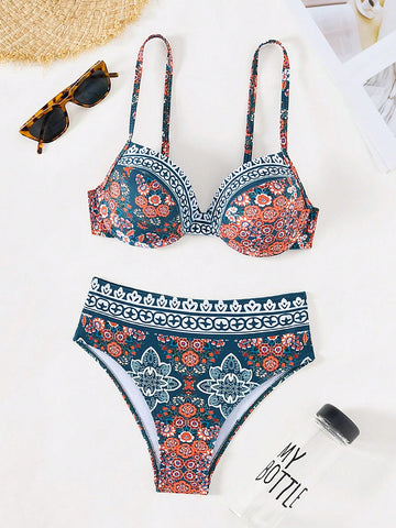 All-Over Printed Bikini Set Carnival