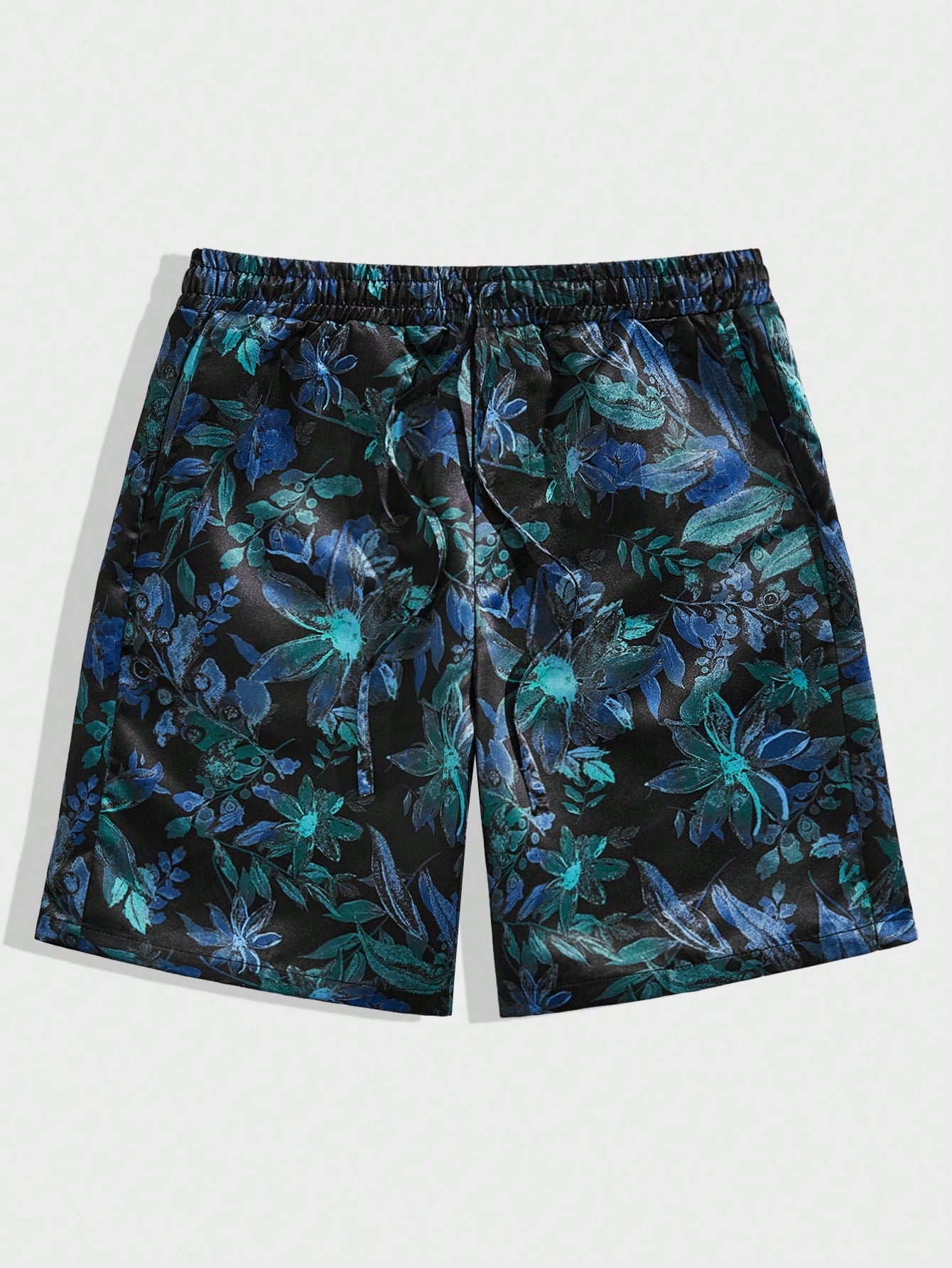 Men's All-Over Botanical Print Woven Shorts