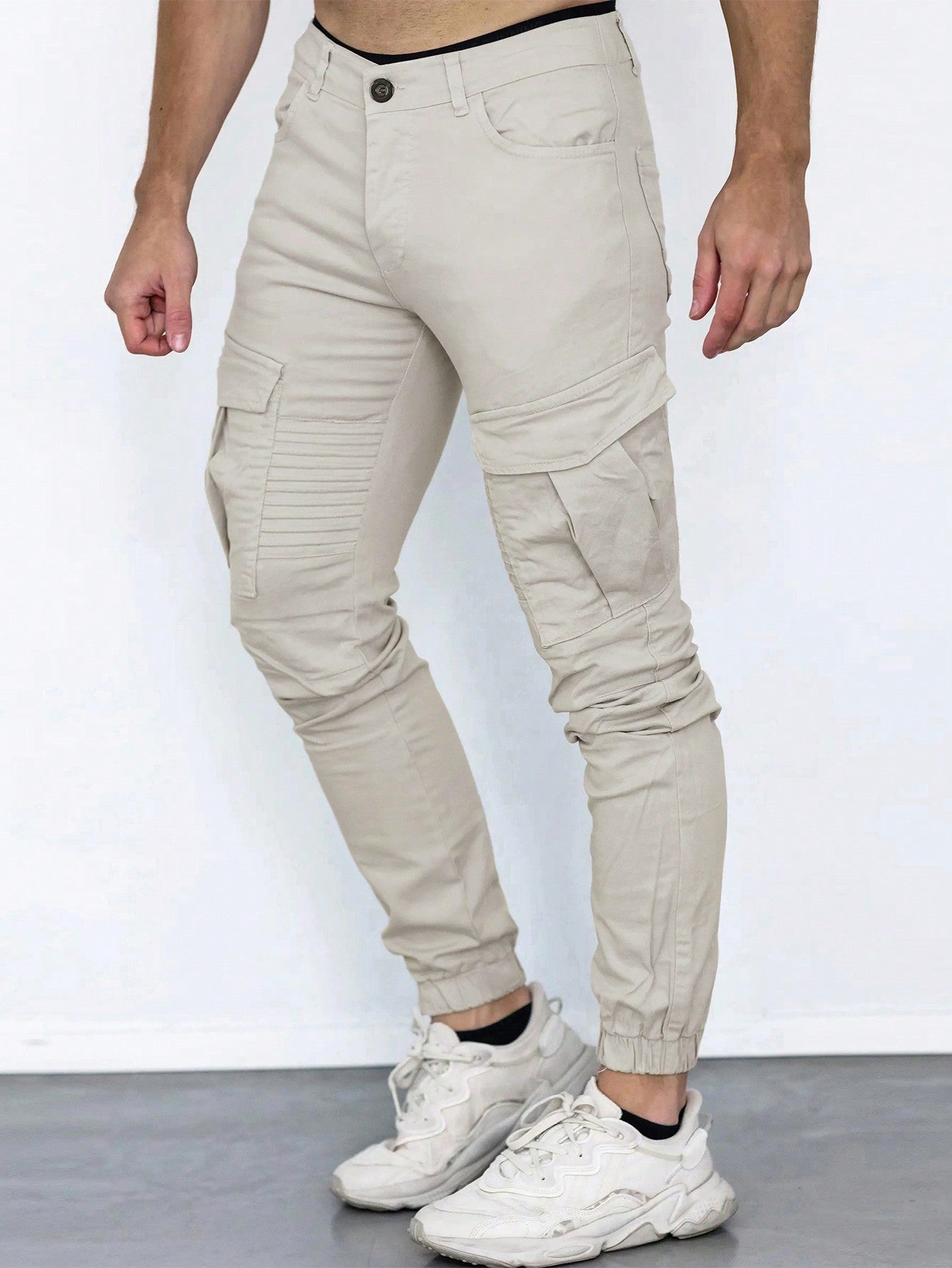 Men's Solid Color Cargo Pants