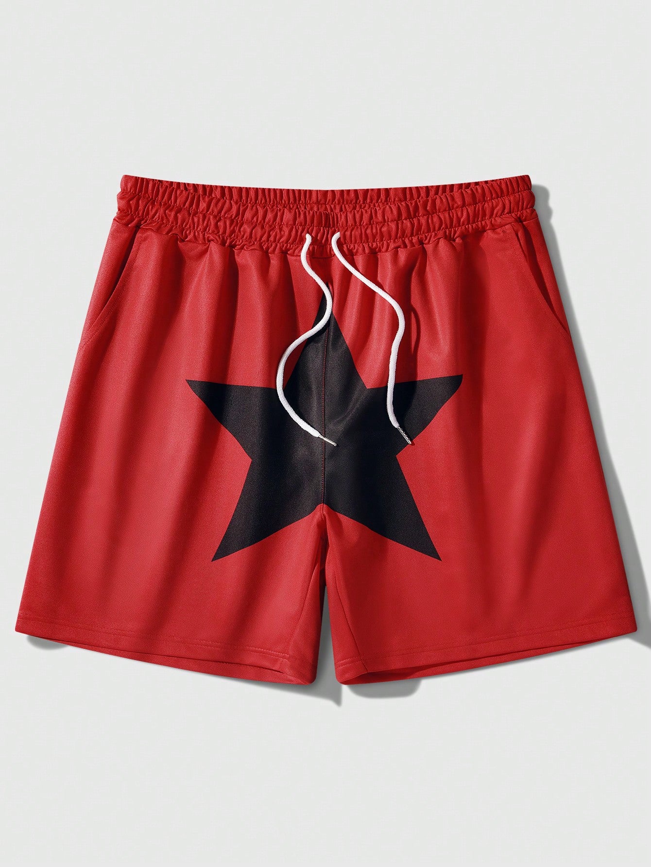 Men's Star Pattern Drawstring Waist Shorts