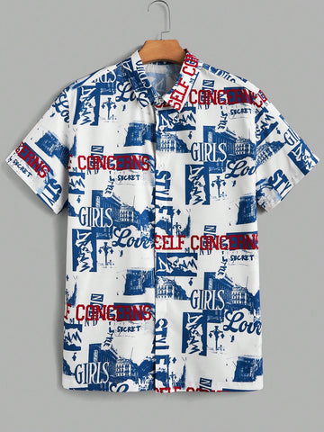 Men's Printed Woven Casual Shirt