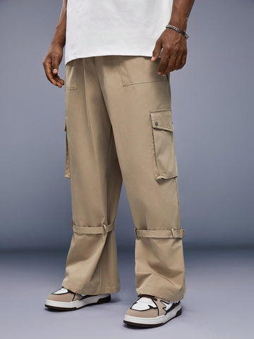 Men'S Cargo Slanted Pocket Trousers